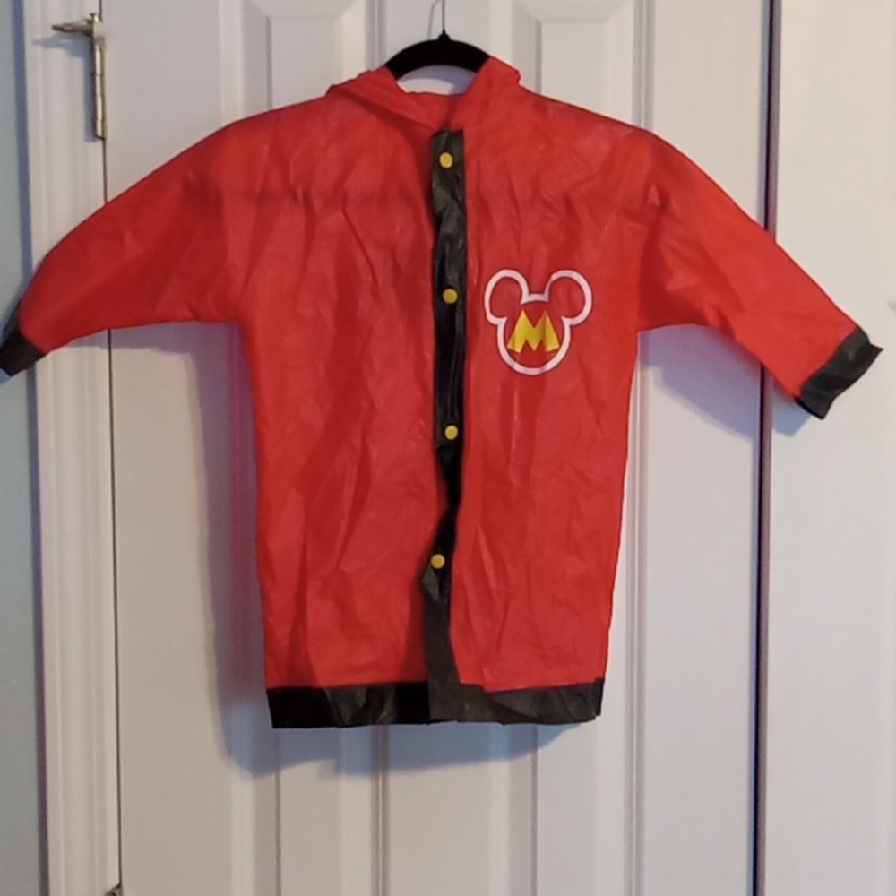 Red Mickey Mouse Raincoat